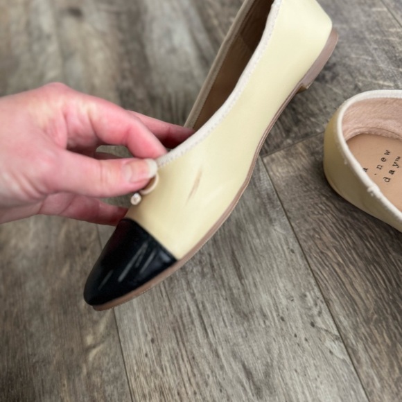 A New Day Janie Ballet Flats with Memory Foam Insole - Beige 7.5 - Picture 4 of 9
